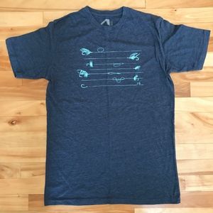 Mountain Khakis T-shirt, Flyfish, Blue, Medium